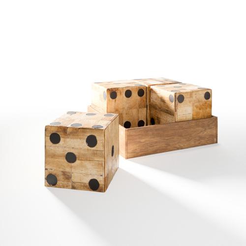  Design Object - Big Wooden 4 Dice Box preview image